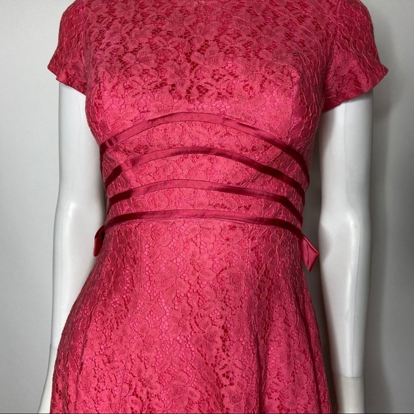 Vintage JR Theme Princess Cut Lace Overlay Dress - Picture 4 of 6